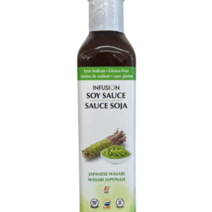 WASABI INFUSED SOY SAUCE LESS SODIUM GLUTEN FREE