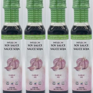 Garlic Infused Soy Sauce Less Sodium - 4pk
